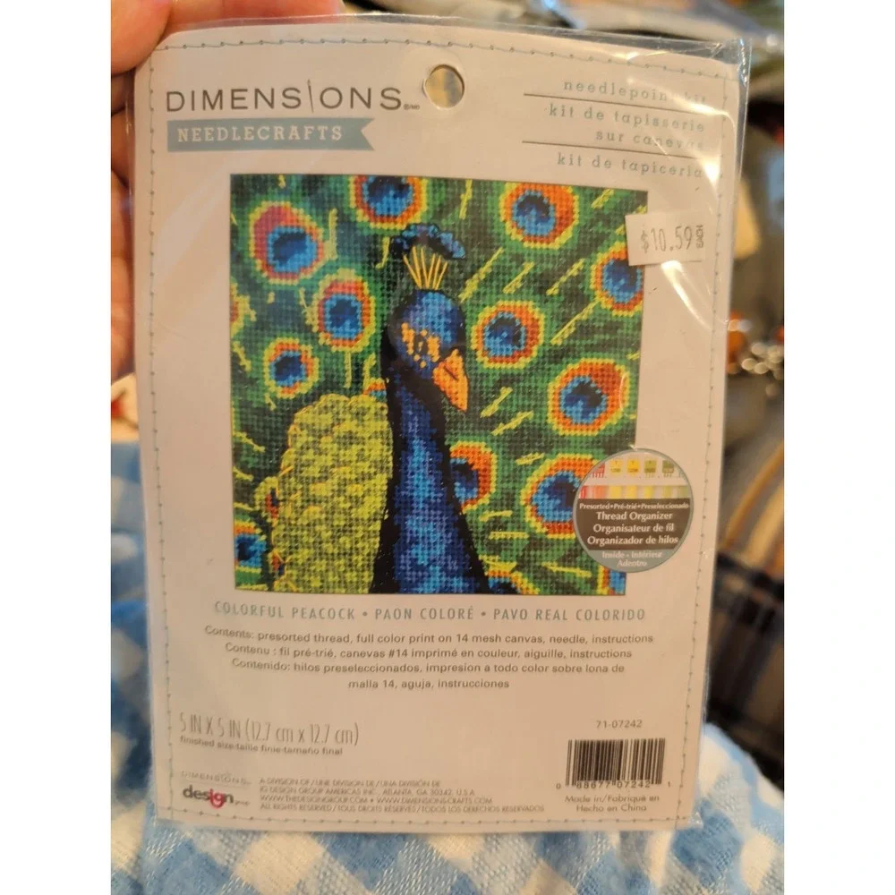 New Vintage needlepoint Kit Dimensions 5x5